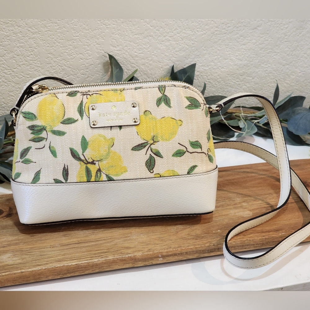 Kate Spade Wellesley Lemon Fabric Hanna Crossbody